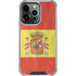 Spain Flag Distressed iPhone 16 Pro Clear Case