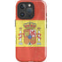 Spain Flag Distressed iPhone 16 Pro Impact Case
