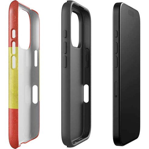 Spain Flag Distressed iPhone 16 Pro Impact Case