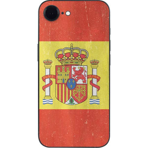 Spain Flag Distressed iPhone 16e Skin
