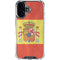 Spain Flag Distressed iPhone 17 Clear Case