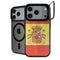 Spain Flag Distressed iPhone 18 Pro Kickstand Case