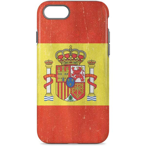 Spain Flag Distressed iPhone Cases