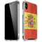Spain Flag Distressed iPhone X/XS Clear Case