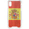 Spain Flag Distressed iPhone XS Clear Case