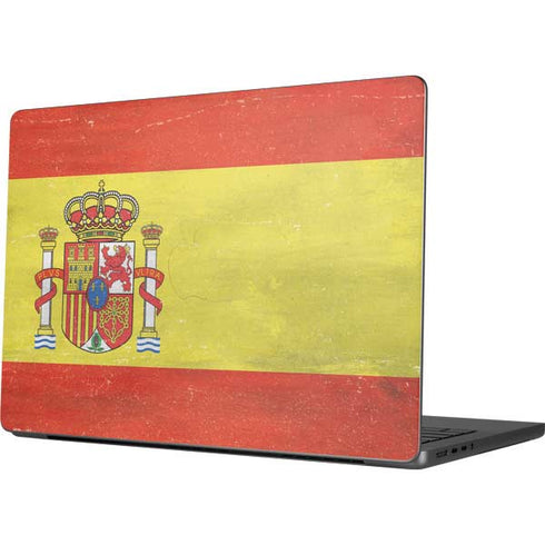 Spain Flag Distressed Apple MacBook Pro 14-inch Skin