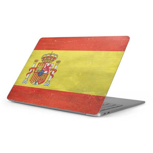 Spain Flag Distressed Apple MacBook Pro 16-inch Skin