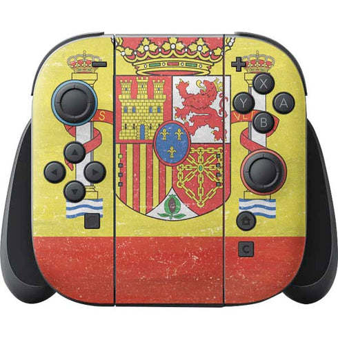 Spain Flag Distressed Nintendo Switch 2 (2025) Joy-Con Controller Skin