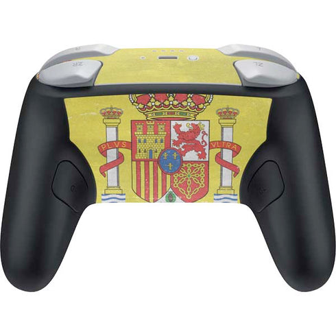 Spain Flag Distressed Nintendo Switch 2 (2025) Pro Controller Skin
