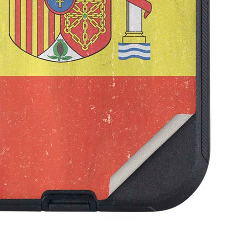 Spain Flag Distressed Otterbox Defender iPhone Skin