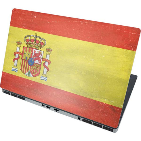 Spain Flag Distressed Dell Precision Skin