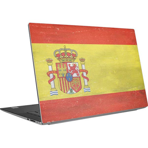 Spain Flag Distressed Dell XPS Skin