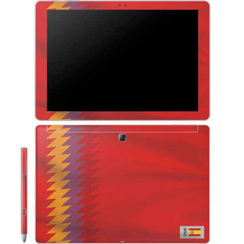 Spain Soccer Flag Galaxy Book 12in Skin