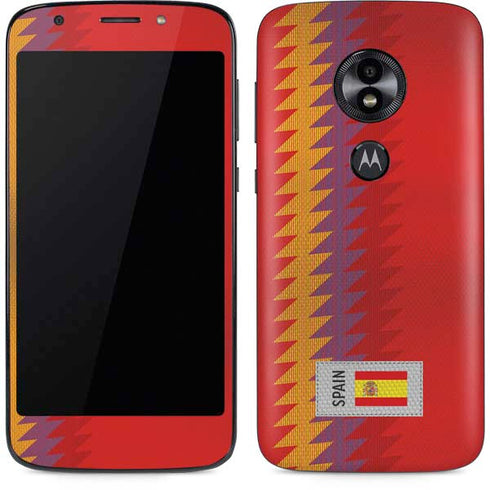 Spain Soccer Flag Moto E5 Play Skin