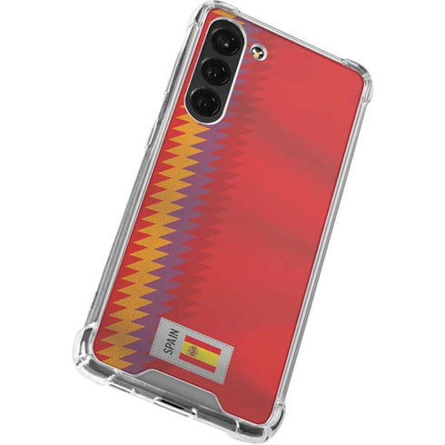 Spain Soccer Flag Galaxy S24 FE Clear Case
