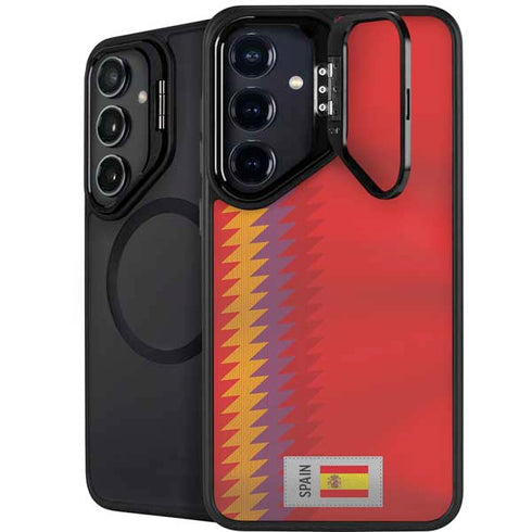 Spain Soccer Flag Galaxy S26 Kickstand Case