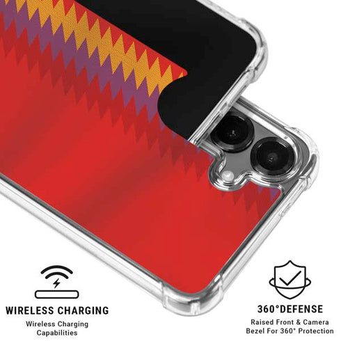 Spain Soccer Flag Galaxy S26 Plus Clear Case