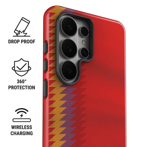 Spain Soccer Flag Galaxy S26 Ultra Impact Case