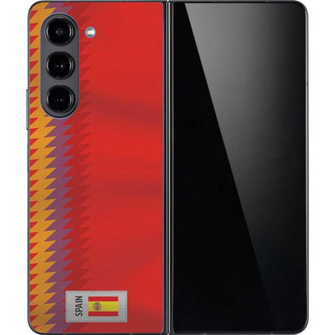 Spain Soccer Flag Galaxy Z Fold5 5G Skin