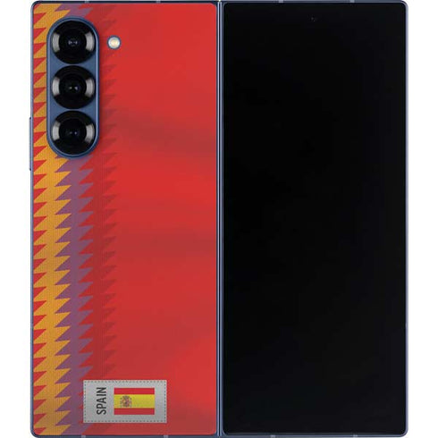 Spain Soccer Flag Galaxy Z Fold6 Skin