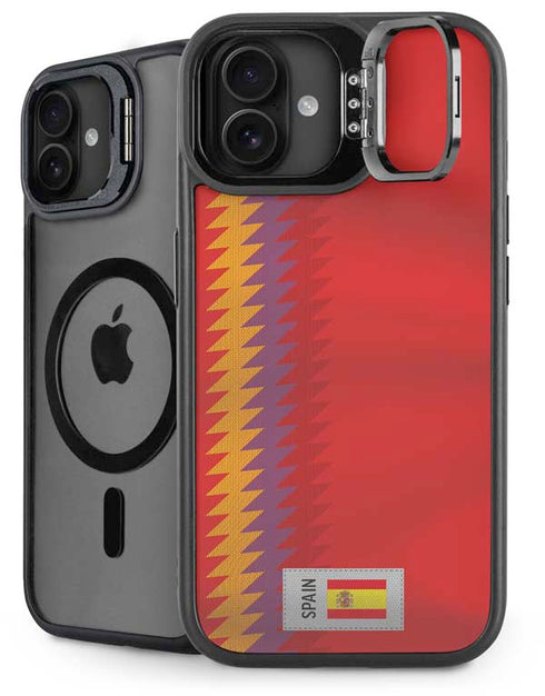 Spain Soccer Flag iPhone 16 Kickstand Case