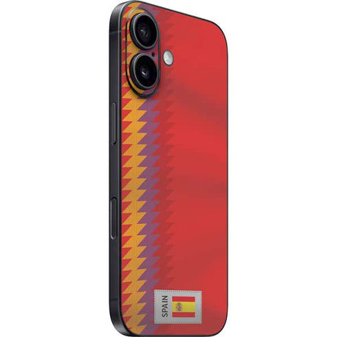 Spain Soccer Flag iPhone 16 Plus Skin