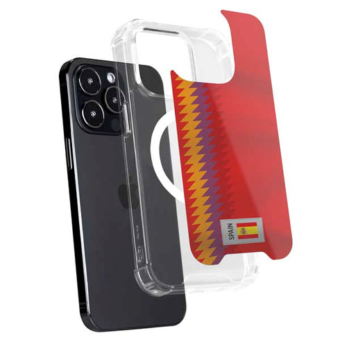 Spain Soccer Flag iPhone 16 Pro MagSafe Case