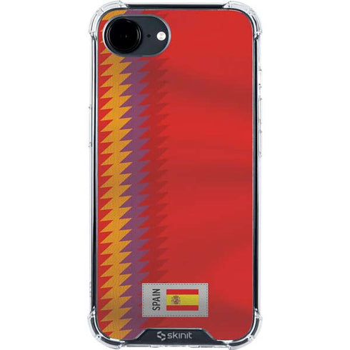 Spain Soccer Flag iPhone 16e Clear Case