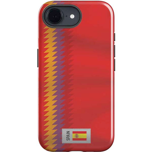 Spain Soccer Flag iPhone 16e Impact Case
