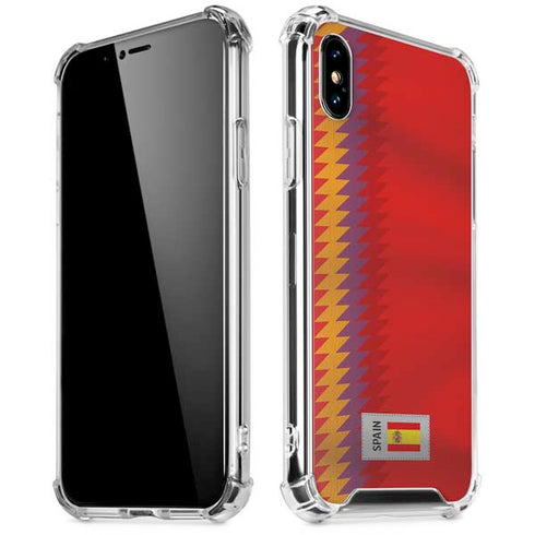 Spain Soccer Flag iPhone X/XS Clear Case