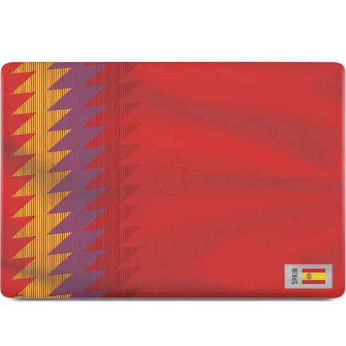 Spain Soccer Flag MacBook Skins