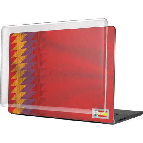 Spain Soccer Flag MacBook Cases