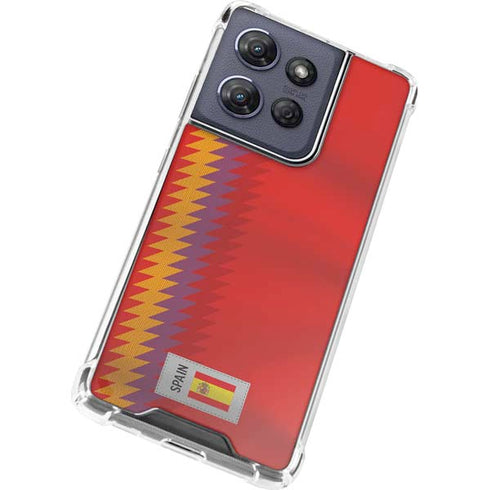 Spain Soccer Flag Moto G Play 5G (2025) Clear Case