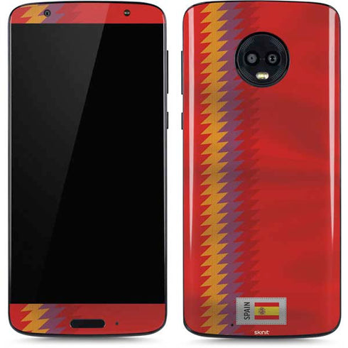 Spain Soccer Flag Moto G6 Skin