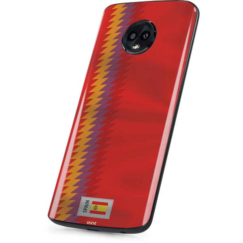 Spain Soccer Flag Moto G6 Skin
