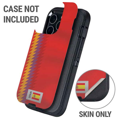 Spain Soccer Flag Otterbox Defender iPhone Skin