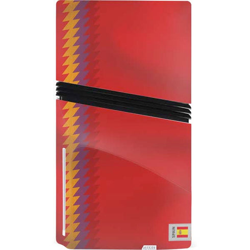 Spain Soccer Flag PS5 Pro Disk Console Skin