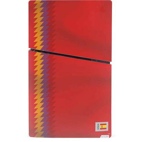 Spain Soccer Flag PS5 Slim Digital Edition Console Skin