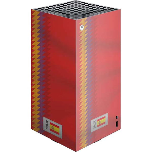 Spain Soccer Flag XBox Series X Digital Edition Console Skin