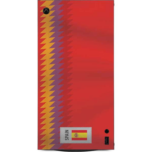 Spain Soccer Flag XBox Series X Digital Edition Console Skin