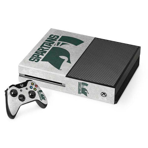 Michigan State University Spartans Half Logo Xbox One Skins