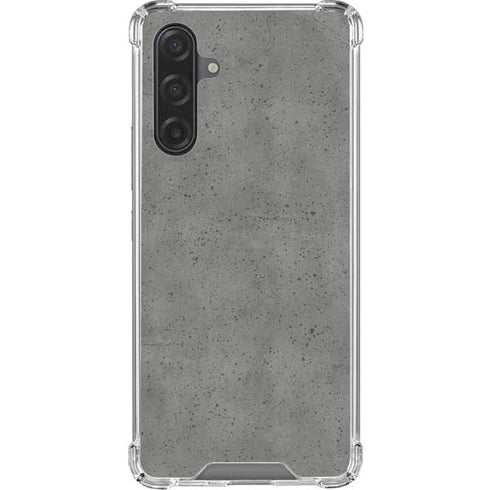 Speckle Grey Concrete Galaxy A17 Clear Case