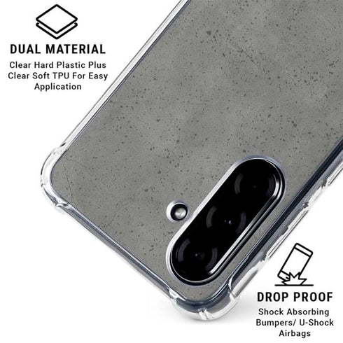 Speckle Grey Concrete Galaxy A36 5G Clear Case