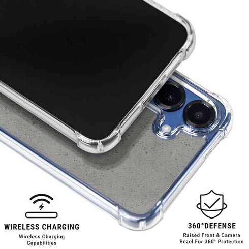 Speckle Grey Concrete Galaxy S25 FE Clear Case