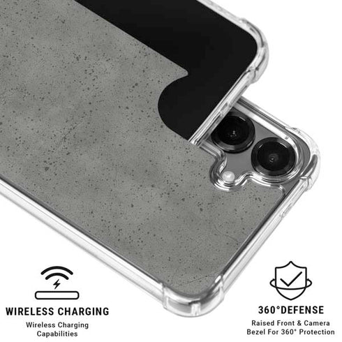 Speckle Grey Concrete Galaxy S26 Clear Case
