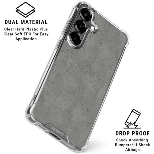 Speckle Grey Concrete Galaxy S26 Plus Clear Case