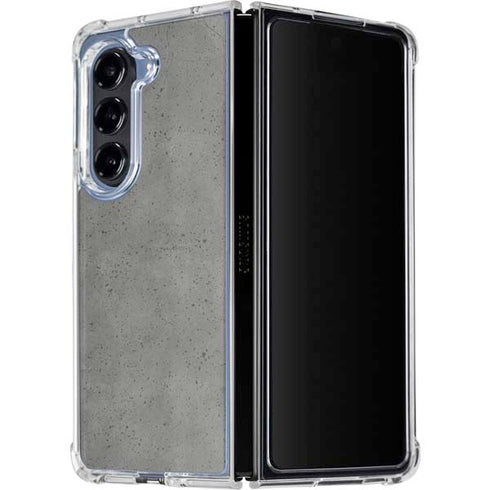Speckle Grey Concrete Galaxy Z Fold5 5G Clear Case