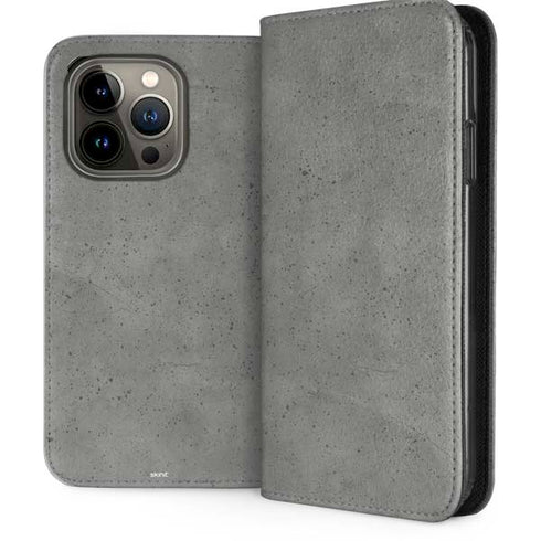 Speckle Grey Concrete iPhone 14 Pro Folio Case
