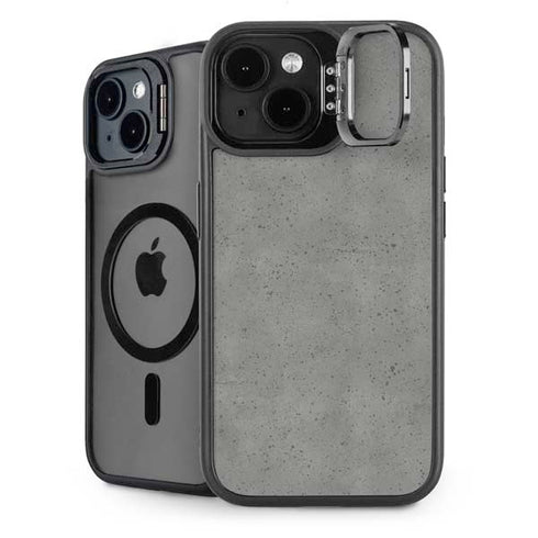 Speckle Grey Concrete iPhone 15 Kickstand Case