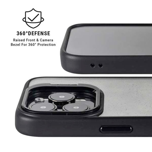 Speckle Grey Concrete iPhone 15 Pro Kickstand Case
